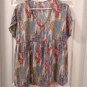 First love baby doll top. Size M